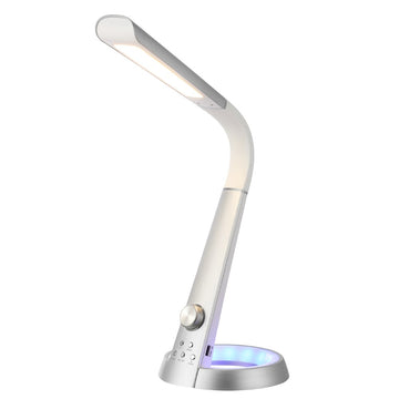 Milton 19" Aluminum Contemporary Minimalist Adjustable Head Dimmable USB Charging LED Task Lamp - JONATHAN Y